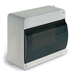 Т-plast Щит навесной 6-8 мод. с дверцей, белый, УПМ, IP40